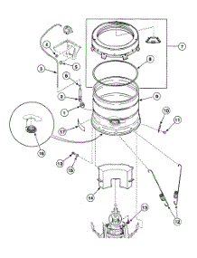 Outer Tub Assy parts for Speed Queen Washer SWT820QN from AppliancePartsPros.com