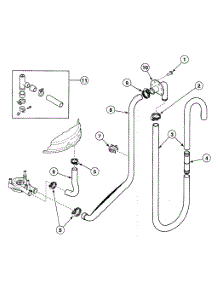 Drain Hoses parts for Speed Queen Washer SWT820QN from AppliancePartsPros.com