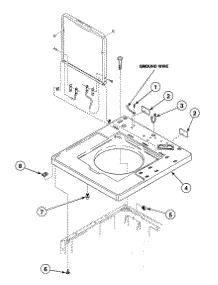 Cabinet Top parts for Speed Queen Washer SWT820WN from AppliancePartsPros.com