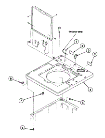 Cabinet Top parts for Speed Queen Washer SWTB20QM from AppliancePartsPros.com