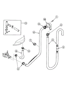 Drain Hoses parts for Speed Queen Washer SWTB21QN from AppliancePartsPros.com