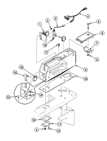 Meter Case parts for Speed Queen Washer SWTB21WM from AppliancePartsPros.com