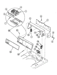 Control Panel parts for Speed Queen Washer SWTBA1WN from AppliancePartsPros.com