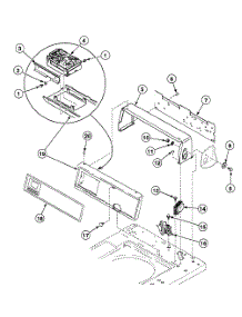 Control Panel parts for Speed Queen Washer SWTC21LM from AppliancePartsPros.com