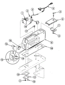 Timer Case parts for Speed Queen Washer SWTH20WN from AppliancePartsPros.com