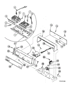 Control Panel parts for Speed Queen Washer SWTJ21WN from AppliancePartsPros.com