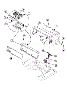 Control Panel parts for Speed Queen Washer SWTX21WM from AppliancePartsPros.com