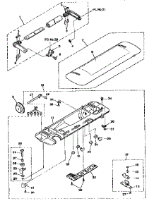 Upper Cover&Plate&Base Tension parts for Singer Mechanical Sewing Machine SX100 from AppliancePartsPros.com