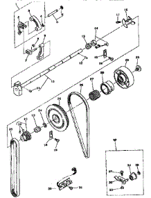 Main Shaft, Thread Take Up parts for Singer Mechanical Sewing Machine SX100 from AppliancePartsPros.com