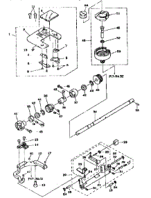 Needle Plate,Hook Drive Shaft parts for Singer Mechanical Sewing Machine SX100 from AppliancePartsPros.com