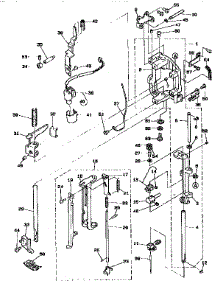 Needle Bar, Presser Bar And Lamp parts for Singer Mechanical Sewing Machine SX100 from AppliancePartsPros.com