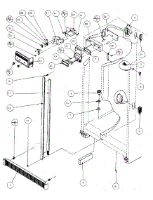 Refrigerator / Freezer Controls And Cabinet parts for Amana Side-By-Side Refrigerator SX120J-P7870122W from AppliancePartsPros.com