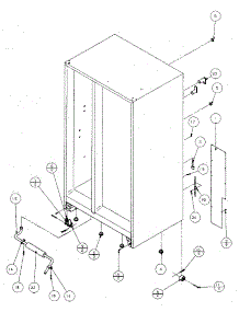 Rollers And Back Unit parts for Amana Side-By-Side Refrigerator SX120J-P7870122W from AppliancePartsPros.com