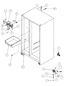 Factory Installed Ice Maker parts for Amana Side-By-Side Refrigerator SX120J-P7870122W from AppliancePartsPros.com