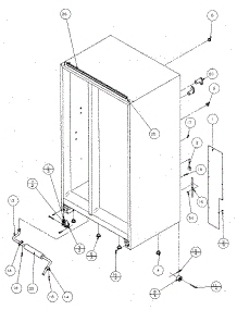 Rollers And Back Unit parts for Amana Side-By-Side Refrigerator SX120J-P7870122W from AppliancePartsPros.com
