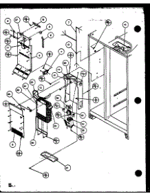 Freezer Evaporator And Air Handling (Sx19mw / P1121302ww) (Sx19ml / P1121302wl) (Sx22ml / P1120604wl) (Sx22mg / P1120604wg) (Sx22mw / P1120603ww) (Sx22mw / P1120604ww) (Sx22ml / P1120603wl) (Sx22mg / P1120603wg) (Sx25mw / P1120705ww) (Sx25m2w / P1154902ww) (Sx25ml / P1120706wl parts for Amana Side-By-Side Refrigerator SX19ML-P1121302WL from AppliancePartsPros.com