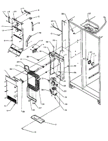 Freezer Evaporator And Air Handling parts for Amana Side-By-Side Refrigerator SX19NW-P1168702WW from AppliancePartsPros.com