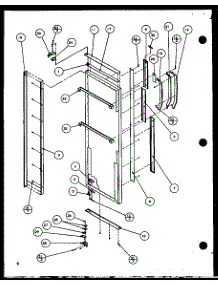 Refrigerator Door Hinge And Trim Parts (Sx25h / P7836005w) (Sxp25h / P7836006w) (Sx22h / P7836015w) (Sxp22h / P7836016w) (Sxp25h / P7836034w) parts for Amana Side-By-Side Refrigerator SX22H-P7836015W from AppliancePartsPros.com