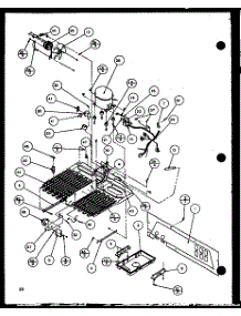 Machine Compartment (Sx25h / P7836005w) (Sxp25h / P7836006w) (Sxp22h / P7836016w) (Sxp25h / P7836034w) parts for Amana Side-By-Side Refrigerator SX22H-P7836015W from AppliancePartsPros.com