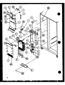 Freezer Evaporator And Air Handling (Sx22j / P1116003w) (Sx22j / P1116004w) (Sx25j / P1116205w) (Sx25j / P1116206w) parts for Amana Side-By-Side Refrigerator SX22J-P1116003W from AppliancePartsPros.com