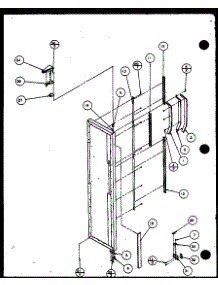 Freezer Door Hinge And Trim Parts (Sx19mw / P1121302ww) (Sx19ml / P1121302wl) (Sx22ml / P1120604wl) (Sx22mg / P1120604wg) (Sx22mw / P1120603ww) (Sx22mw / P1120604ww) (Sx22ml / P1120603wl) (Sx22mg / P1120603wg) (Sx25mw / P1120705ww) (Sx25m2w / P1154902ww) (Sx25ml / P1120706wl) parts for Amana Side-By-Side Refrigerator SX22MW-P1120603WW from AppliancePartsPros.com