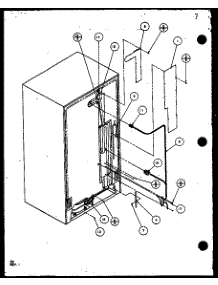 Cabinet Back (Sx19mw / P1121302ww) (Sx19ml / P1121302wl) (Sx22ml / P1120604wl) (Sx22mg / P1120604wg) (Sx22mw / P1120603ww) (Sx22mw / P1120604ww) (Sx22ml / P1120603wl) (Sx22mg / P1120603wg) (Sx25mw / P1120705ww) (Sx25m2w / P1154902ww) (Sx25ml / P1120706wl) (Sx25mg / P1120706wg) ( parts for Amana Side-By-Side Refrigerator SX22MW-P1120603WW from AppliancePartsPros.com