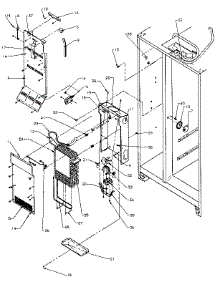 Freezer Evaporator And Air Handling parts for Amana Side-By-Side Refrigerator SX22N-P1162703W from AppliancePartsPros.com