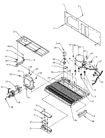 Machine Compartment parts for Amana Side-By-Side Refrigerator SX22N-P1162703W from AppliancePartsPros.com