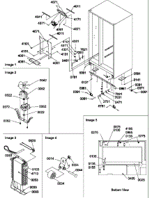 Drain System, Rollers, And Evaporator Assy parts for Amana Side-By-Side Refrigerator SX22SE-P1190213WE from AppliancePartsPros.com
