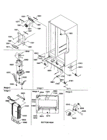 Drain Systems / Rollers / Evaporator parts for Amana Side-By-Side Refrigerator SX23VW-P1315401WW from AppliancePartsPros.com