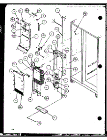 Freezer Evaporator And Air Handling (Sx22j / P7870118w) (Sx22j / P1104029w) (Sx25j / P7870105w) (Sx25j / P1104025w) parts for Amana Side-By-Side Refrigerator SX25J-P1104025W from AppliancePartsPros.com