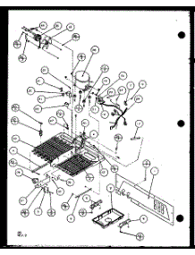 Machine Compartment (Sx22j / P7870118w) (Sx22j / P1104029w) (Sx25j / P7870105w) (Sx25j / P1104025w) parts for Amana Side-By-Side Refrigerator SX25J-P7870105W from AppliancePartsPros.com
