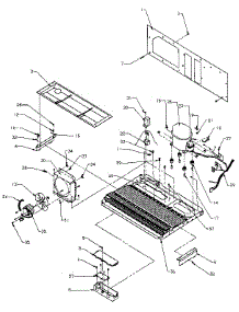 Machine Compartment parts for Amana Side-By-Side Refrigerator SX25N-P1162704W from AppliancePartsPros.com