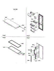 Refrigerator Door / Door Trim / Handles parts for Amana Side-By-Side Refrigerator SX26VE-P1315402WE from AppliancePartsPros.com