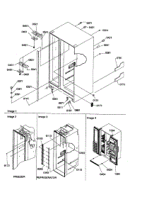 Cabinet Parts / Toe Grille parts for Amana Side-By-Side Refrigerator SX26VE-P1315402WE from AppliancePartsPros.com
