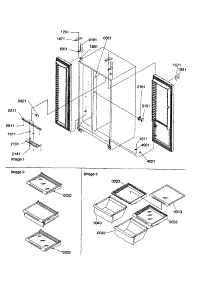 Lights, Hinges, Shelving parts for Amana Side-By-Side Refrigerator SX26VL-P1315402WL from AppliancePartsPros.com