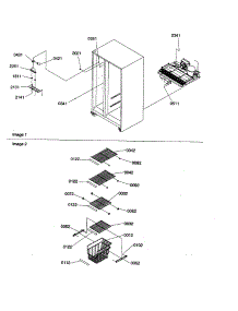 Freezer Shelves And Lights parts for Amana Side-By-Side Refrigerator SX26VL-P1315402WL from AppliancePartsPros.com