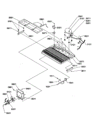 Machine Compartment / Muffler Assy. parts for Amana Side-By-Side Refrigerator SX26VW-P1315402WW from AppliancePartsPros.com