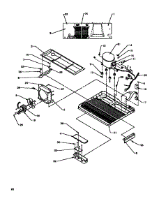 Machine Compartment parts for Amana Side-By-Side Refrigerator SXD19NL-P1168802WL from AppliancePartsPros.com