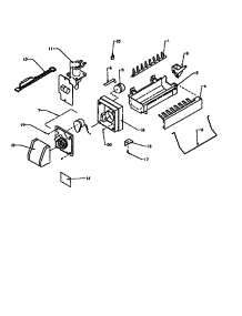 D7824702-Compact Icemaker parts for Amana Side-By-Side Refrigerator SXD19NL-P1168802WL from AppliancePartsPros.com