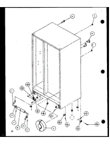 Drain And Rollers (Sxd20j / P7870123w) (Sxd20jp / P7870124w) (Sxd20jb / P7870131w) parts for Amana Side-By-Side Refrigerator SXD20J-P7870123W from AppliancePartsPros.com