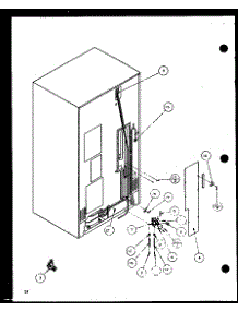Cabinet Back (Sxd20j / P7870123w) (Sxd20jp / P7870124w) (Sxd20jb / P7870131w) parts for Amana Side-By-Side Refrigerator SXD20J-P7870123W from AppliancePartsPros.com