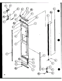 Freezer Door (Sbd20j / P7870126w) parts for Amana Side-By-Side Refrigerator SXD20J-P7870123W from AppliancePartsPros.com