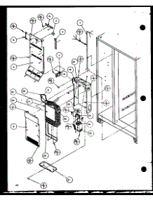 Evaporator And Air Handling (Sbd20j / P7870126w) parts for Amana Side-By-Side Refrigerator SXD20J-P7870123W from AppliancePartsPros.com