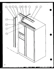 B17 Trim Kit (Sbd20j / P7870126w) parts for Amana Side-By-Side Refrigerator SXD20J-P7870123W from AppliancePartsPros.com