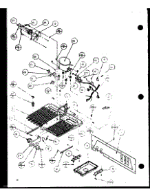 Machine Compartment (Sbd20j / P7870126w) parts for Amana Side-By-Side Refrigerator SXD20JB-P7870131W from AppliancePartsPros.com