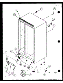 Drain And Rollers (Sbd20j / P7870126w) parts for Amana Side-By-Side Refrigerator SXD20JB-P7870131W from AppliancePartsPros.com