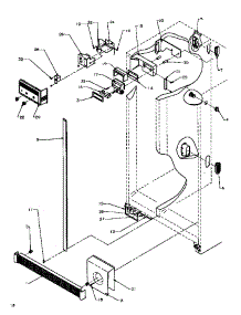 Refrigerator / Freezer Controls And Cabinet Parts parts for Amana Side-By-Side Refrigerator SXD20Q2W-P1162508WW from AppliancePartsPros.com