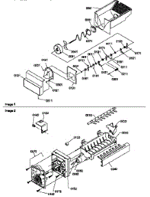 Ice Bucket Auger And Ice Maker Parts parts for Amana Side-By-Side Refrigerator SXD20TL-P1302901WL from AppliancePartsPros.com