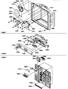 Ice & Water Cavity, Electronic Bracket, & Toe Grille parts for Amana Side-By-Side Refrigerator SXD20TW-P1302901WW from AppliancePartsPros.com